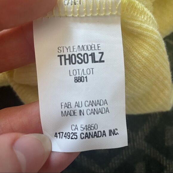 The Range REVOLVE Ribbed Crop Tank Top Yellow XS - Picture 11 of 11